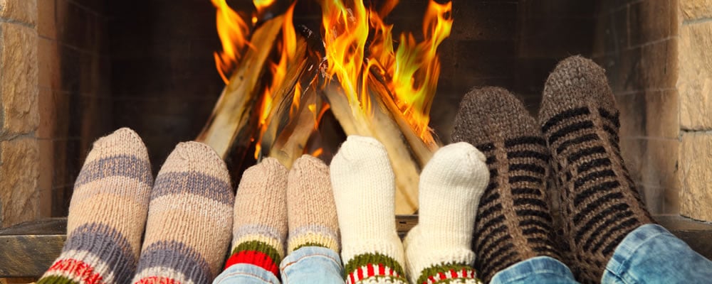 Feet by the fire