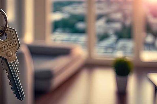 Open-door-with-keys-to-new-luxury-flat-with-big-windows-in-penthouse-apartment.-Mortgage-investment-rent-real-estate-property-concept.-Generative-AI-1